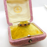 9ct Yellow Gold, Sapphire & Diamond Half-Eternity Ring 1979 London Vintage