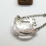 Georgian Sterling Silver Wreath & Urn Pattern 'Brandy' Decanter Label c1790