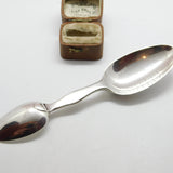Early Victorian Sterling Silver Double Ended Medicine Spoon 1839 London Antique
