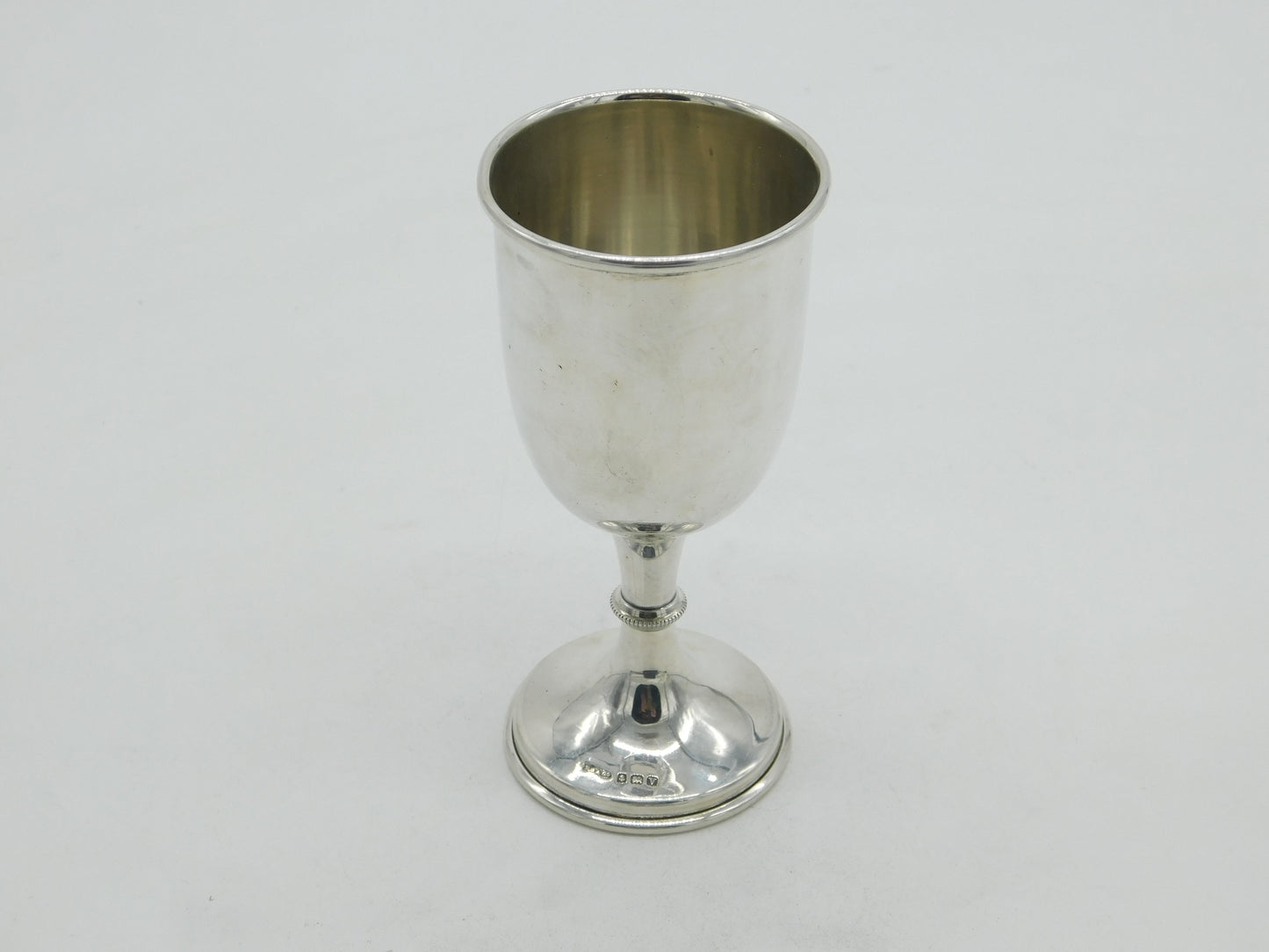 Sterling Silver Wine Goblet or Chalice Antique 1921 Birmingham Art Deco