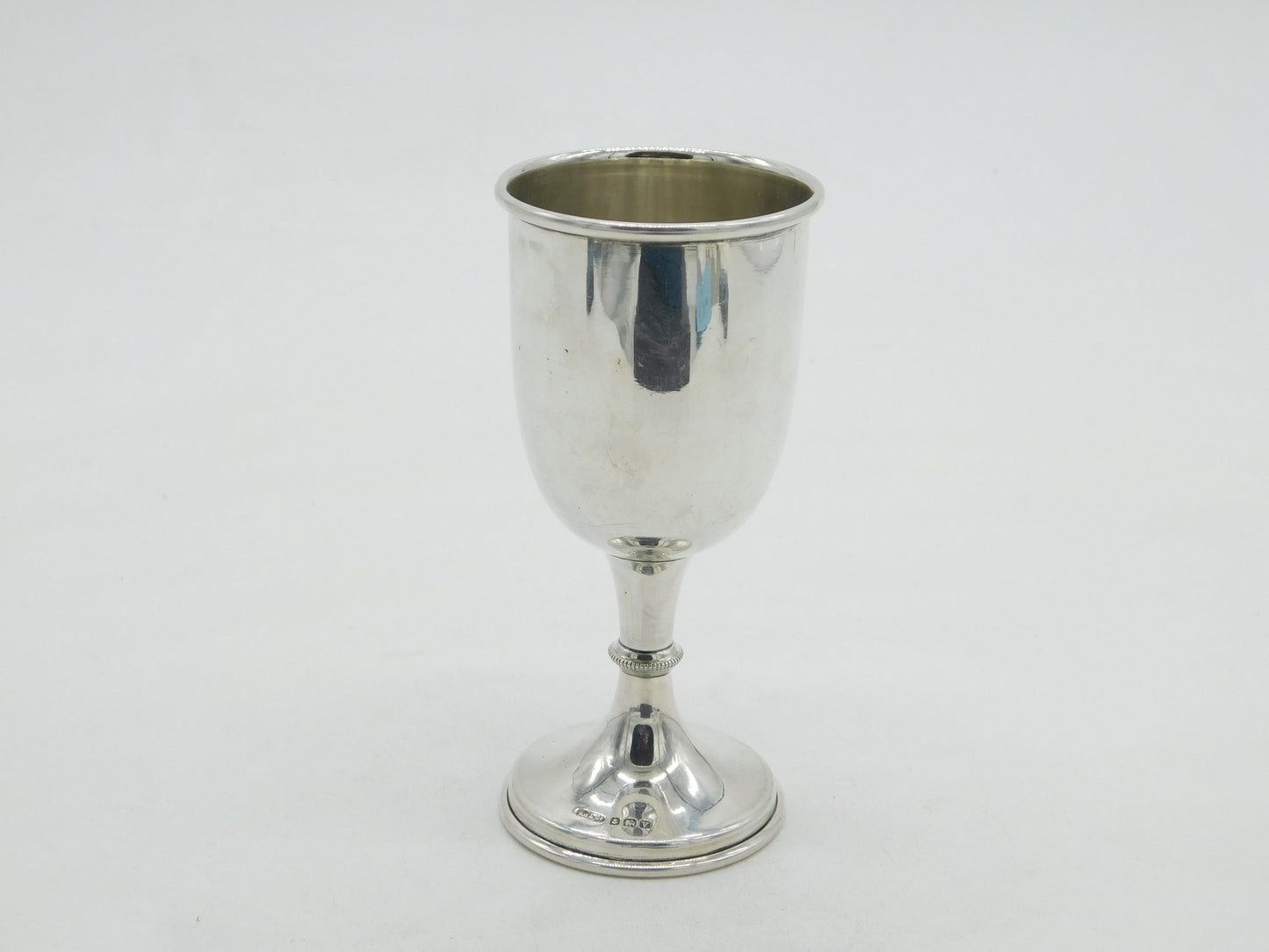 Sterling Silver Wine Goblet or Chalice Antique 1921 Birmingham Art Deco