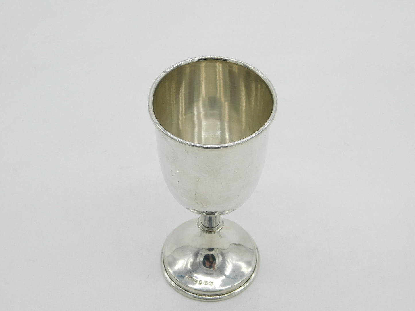 Sterling Silver Wine Goblet or Chalice Antique 1921 Birmingham Art Deco