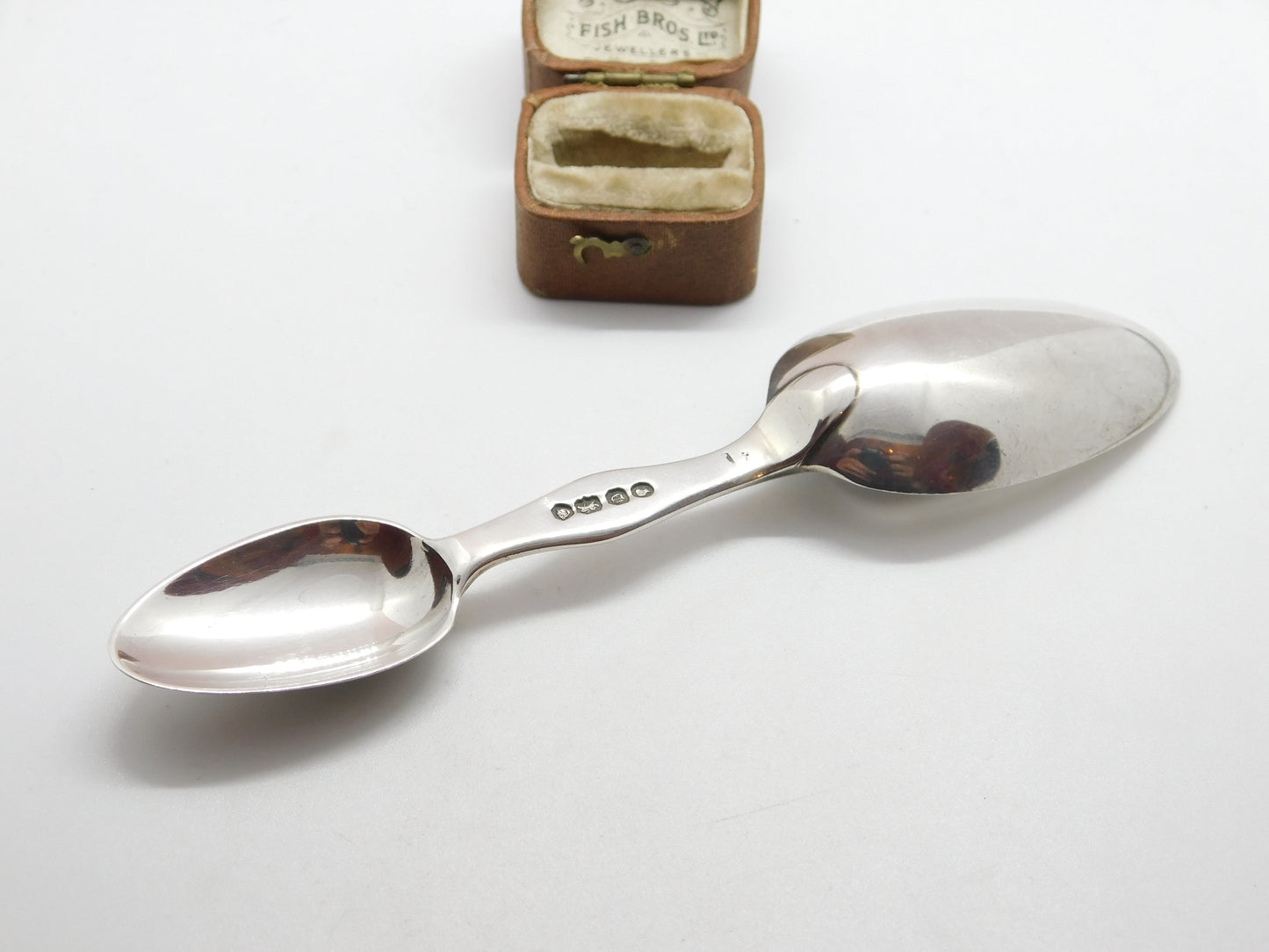 Early Victorian Sterling Silver Double Ended Medicine Spoon 1839 London Antique