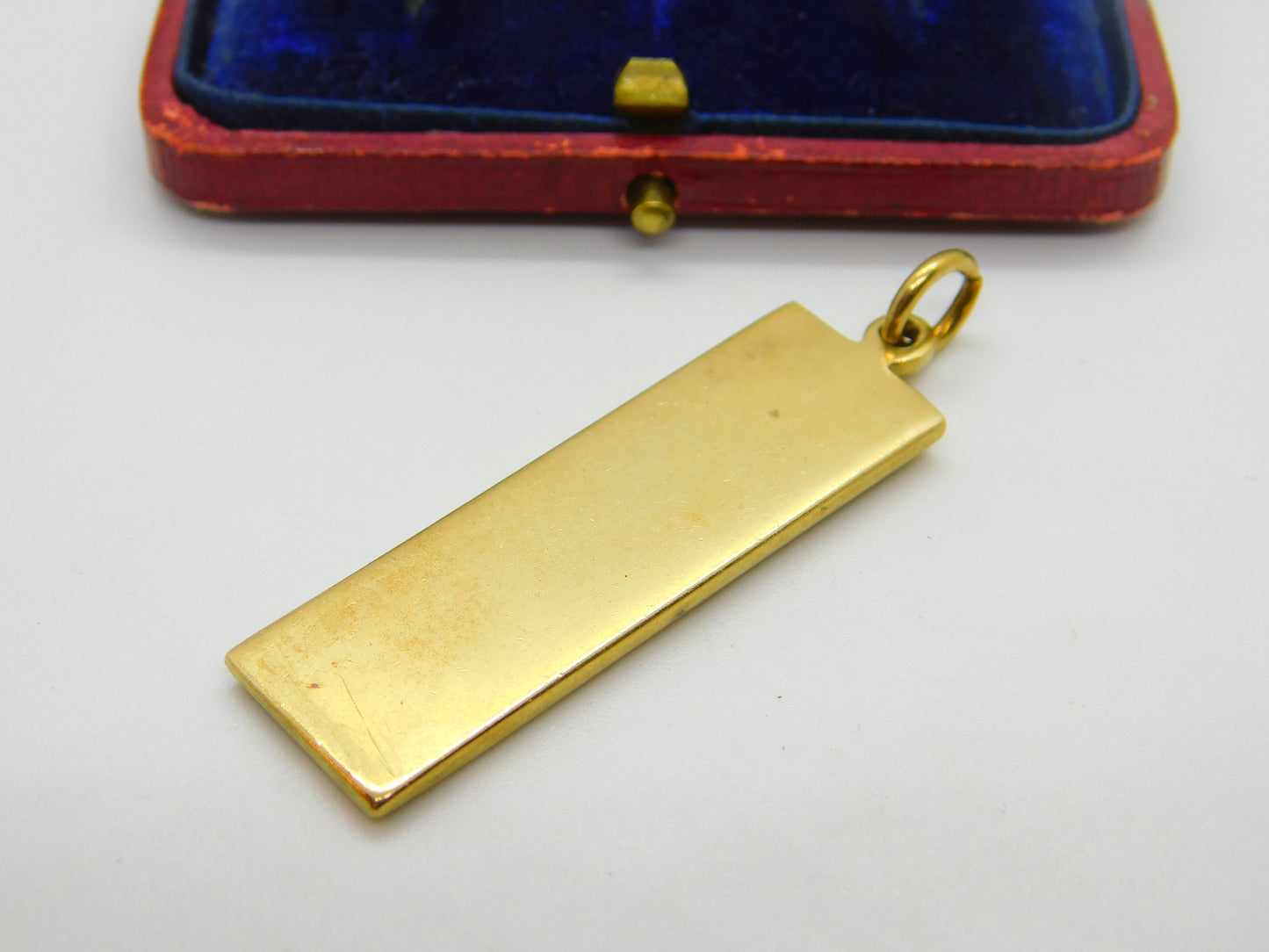 9ct Yellow Gold 1/2 ozt Bullion Bar Ingot Pendant Vintage 1977 Sheffield