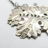 Early Victorian Sterling Silver Wine Leaf 'Port' Decanter Label 1841 Birmingham