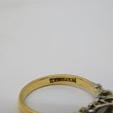 Victorian 18ct Yellow Gold & 0.2ct Diamond Solitaire Ring Antique c1890