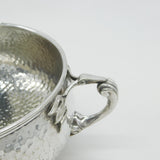 Arts & Crafts Planished Kingsway Silver Plated Fruit Bowl Antique c1910