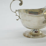 Pair of Sterling Silver Pedestal Sauce Boats & Ladles Vintage 1984 Birmingham