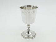 Sterling Silver Wine Goblet or Chalice Vintage 1977 London De-Mar Silverware