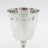 Sterling Silver Wine Goblet or Chalice Vintage 1977 London De-Mar Silverware