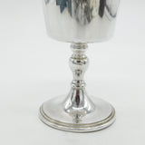 Sterling Silver Wine Goblet or Chalice Vintage 1977 London De-Mar Silverware