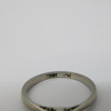 18ct White Gold & 0.1ct Diamond Solitaire Ring Antique c1930 Art Deco