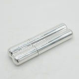 Large Sterling Silver Double Cigar Case Vintage 2001 Carrs of Sheffield