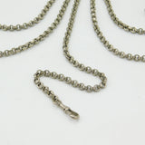 Georgian 15ct Gold, Cut Steel & Painted Porcelain Sewing Chatelaine Antique 1820