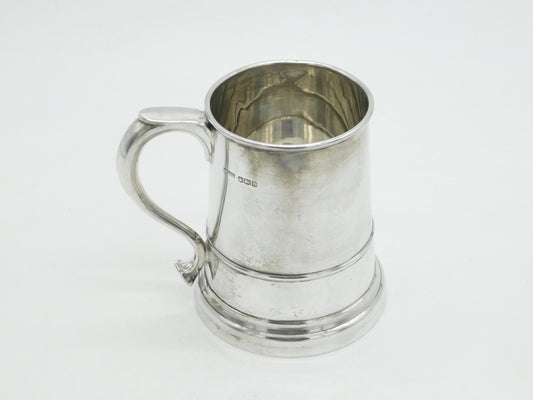 Sterling Silver One Pint Tankard Mug Antique 1943 Sheffield Dixon & Sons