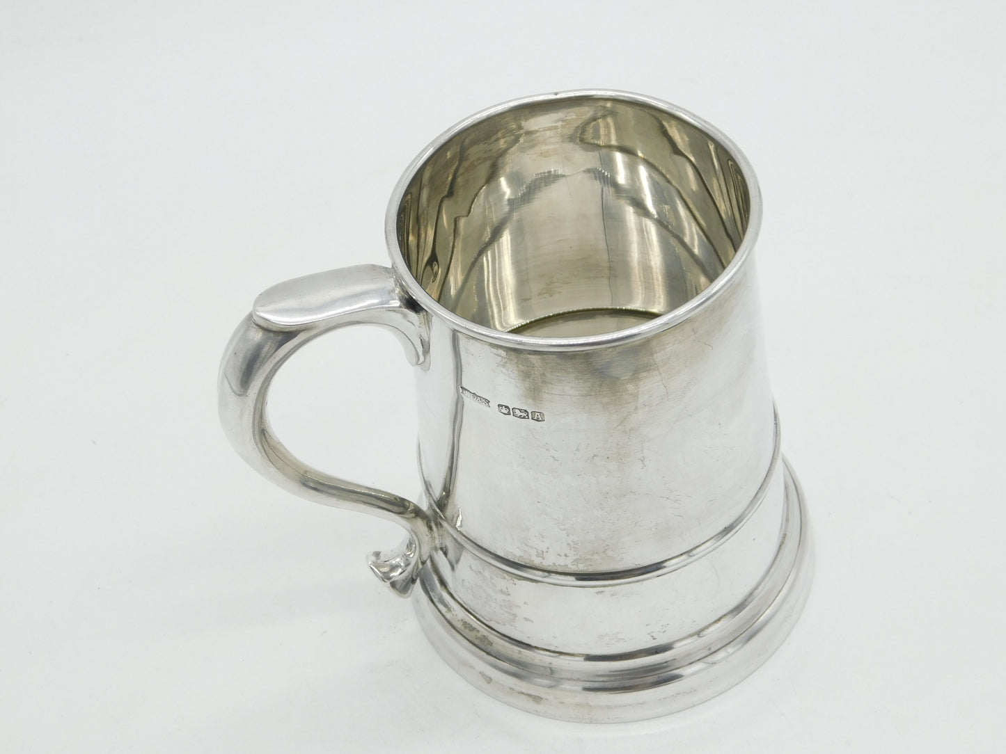 Sterling Silver One Pint Tankard Mug Antique 1943 Sheffield Dixon & Sons