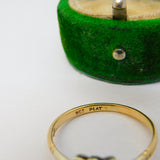 Edwardian 9ct Gold & Platinum Set Sapphire & Spinel Cluster Ring Antique c1910