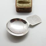 Sterling Silver 'Ich Dien' Prince of Wales Investiture Tea Caddy Spoon 1969