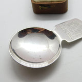 Sterling Silver 'Ich Dien' Prince of Wales Investiture Tea Caddy Spoon 1969