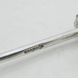 Victorian Pair of Silver Plated Perched Owl Knife Rests Antique c1880 Sheffield