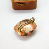 Georgian 9ct Gold & Amethyst Set Sweetheart Brooch c1820 Antique Regency