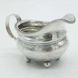 Georgian Sterling Silver Leaf Pattern Cream Jug 1798 London Antique T. Harper