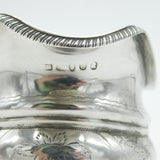 Georgian Sterling Silver Leaf Pattern Cream Jug 1798 London Antique T. Harper