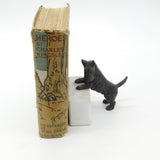 Pair of Cast Bronze & Marble Westie Terrier Dog Bookends Vintage c1970