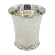 Sterling Silver Modernist Drinking Cup or Beaker Vintage 1961 Birmingham