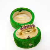 18ct Yellow Gold Five-Stone Band Ring Vintage c1990 Birmingham