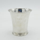 Sterling Silver Modernist Drinking Cup or Beaker Vintage 1961 Birmingham