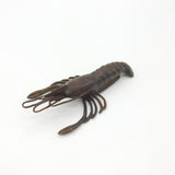 Victorian Revival Cast Bronze Crayfish Sculpture Figurine Vintage c1980