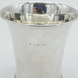 Sterling Silver Modernist Drinking Cup or Beaker Vintage 1961 Birmingham