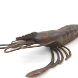 Victorian Revival Cast Bronze Crayfish Sculpture Figurine Vintage c1980