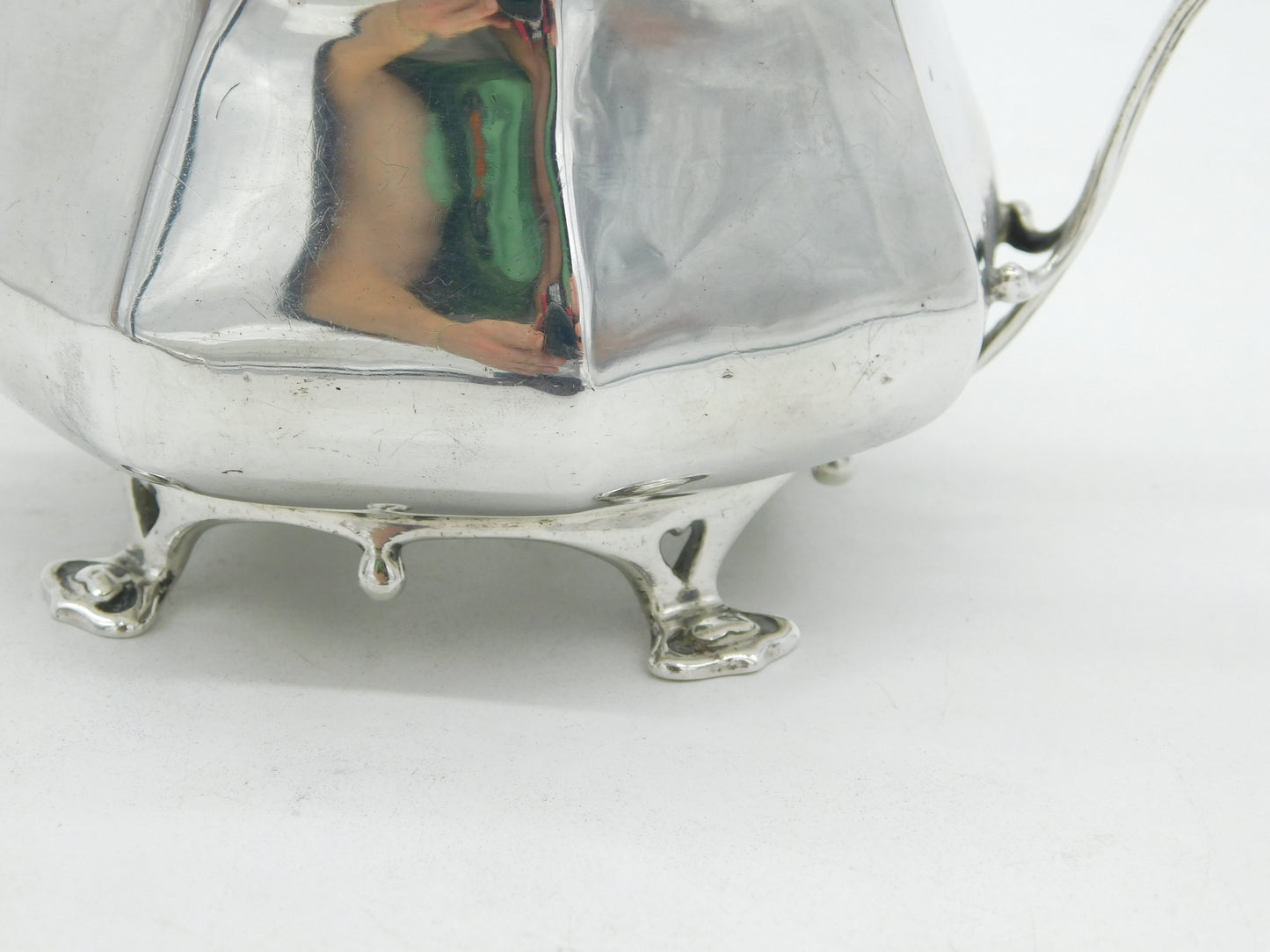 Chamberlain Clarke Partnership Art Nouveau Sterling Silver Sugar Bowl 1905 London