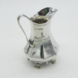 Chamberlain Clarke Partnership Art Nouveau Sterling Silver Cream Jug Antique 1905 London
