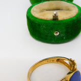 9ct Gold, Doublet Opal & Diamond Dress Ring 2011 Birmingham Contemporary