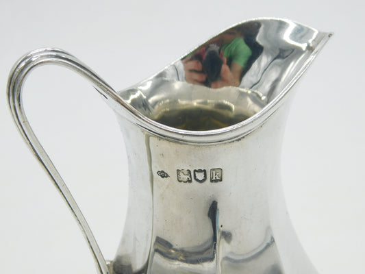 Chamberlain Clarke Partnership Art Nouveau Sterling Silver Cream Jug Antique 1905 London