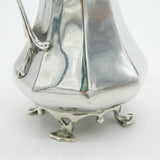 Chamberlain Clarke Partnership Art Nouveau Sterling Silver Cream Jug Antique 1905 London