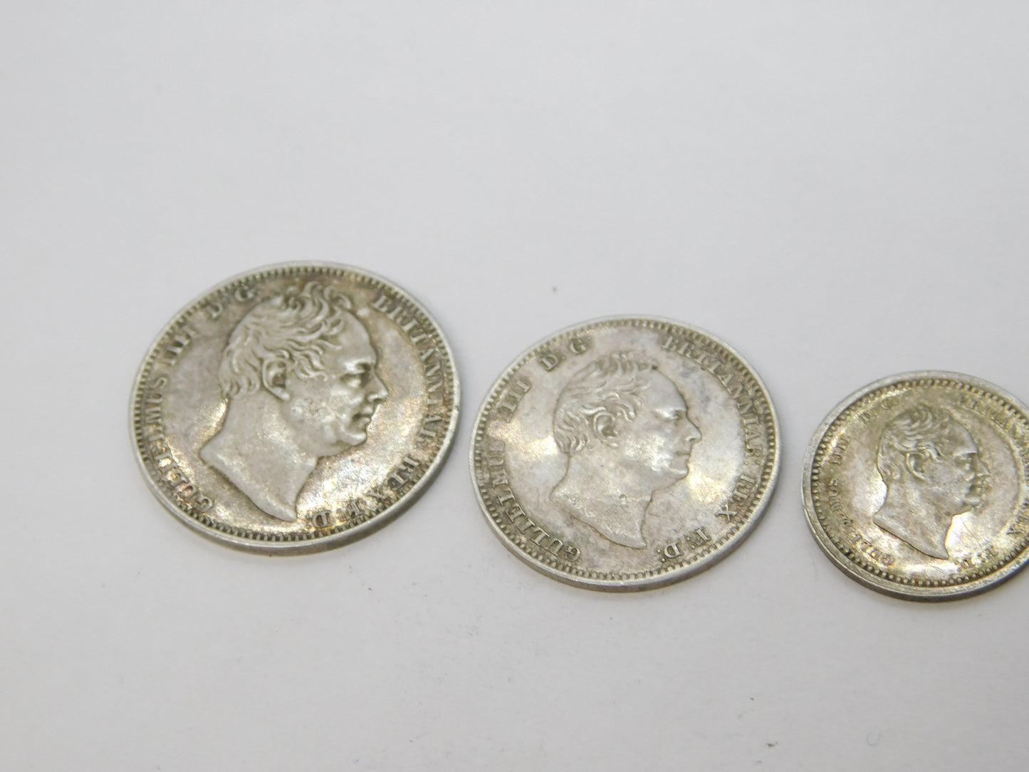 King William IV Silver Proof-Like Maundy Four-Piece Coin Set Antique 1831 Georgian