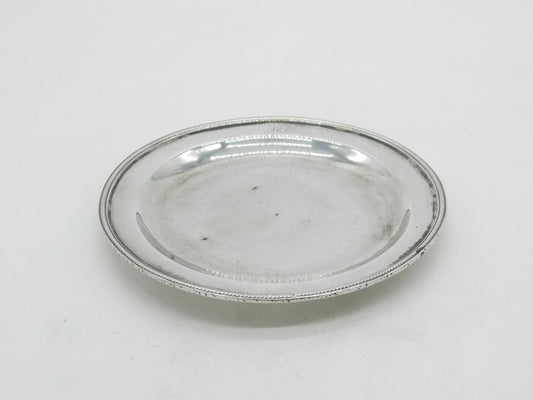 Georgian Sterling Silver Saucer Dish 1806 Sheffield Antique Goodman, Gainsford