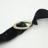 Victorian 9ct Gold, Whitby Jet, Hair Set Mourning Collar Pendant Antique c1850