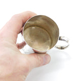 Victorian Sterling Silver Aesthetic Movement Christening Mug Antique c1860