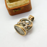 Georgian Rolled Gold Carved Crystal Gentleman Intaglio Fob Seal c1820 Antique