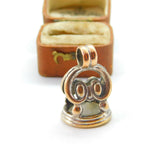 Georgian Rolled Gold Carved Crystal Gentleman Intaglio Fob Seal c1820 Antique