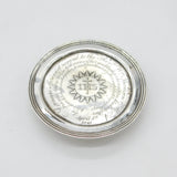 Victorian Sterling Silver IHS Communion Mourning Plate Antique 1839 London