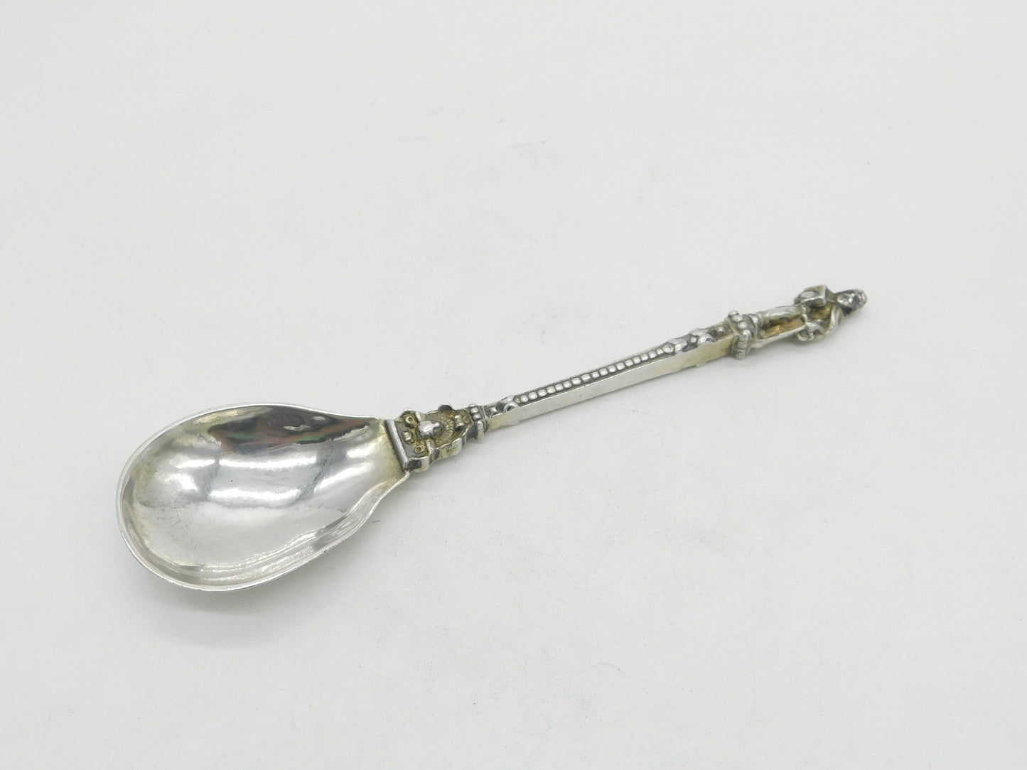 Victorian Sterling Silver Apostle Serving Spoon 1894 London Antique Landsberg