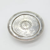 Victorian Sterling Silver IHS Communion Mourning Plate Antique 1839 London