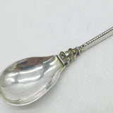 Victorian Sterling Silver Apostle Serving Spoon 1894 London Antique Landsberg