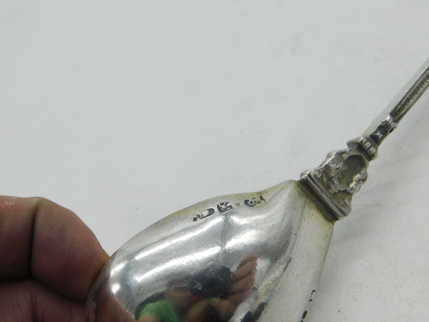 Victorian Sterling Silver Apostle Serving Spoon 1894 London Antique Landsberg